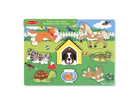 Knoppussel djurungar - Lyreco - Skola och förskola - Lekmaterial - Pussel - Knoppussel