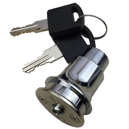 Ny produkt, glasdörrlås runt glaslås glasskåpslås med nyckel vinskåpsdörrlås smycken och kult