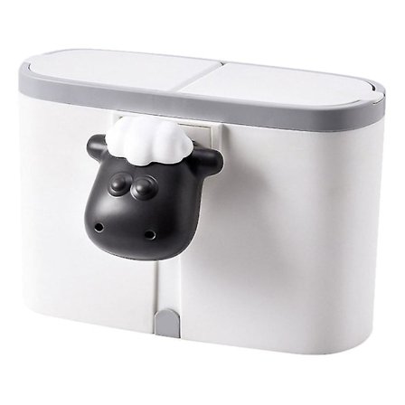 Sopsorteringsbehållare för skrivbord, ko och får, liten klassificerings papperskorg, påseförvaring (1 st)