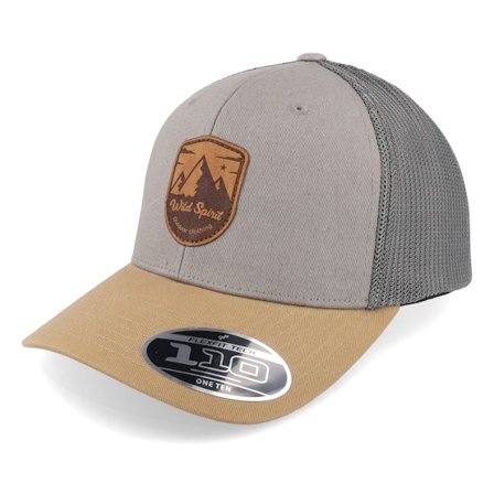 Wild Spirit - Gris trucker Gorra - Shield Peak Earth Tones 110 Trucker @ Hatstore