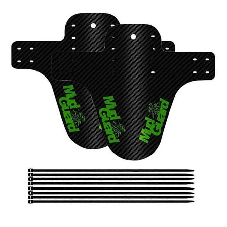 2 st Mountainbike, Stänkskärm, Fram och Bak Cykel, Grön