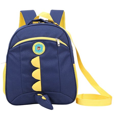 Sød Tegneserie Dyre Småbørns Rygsæk Mørkeblå Skoletaske