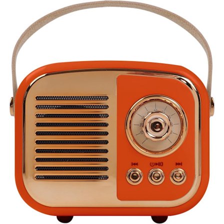 Retro Bluetooth-högtalare, trådlös vintage-högtalare, bärbar mini-radio i gammaldags stil för rumsinredning, kök, skrivbord, sovrum, kontor
