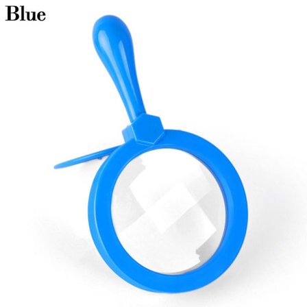 Håndholdt forstørrelsesglass 3X forstørrelse BLÅ