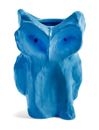 Serax Owl Vase S Aubergine After Midnight - Blue - 23 CM