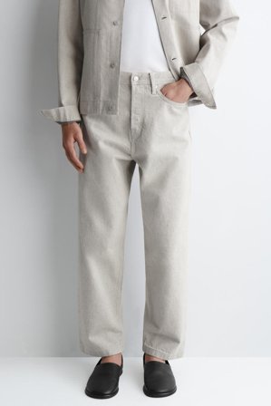 COS Men's Jeans Dome A Gamba Dritta in Beige