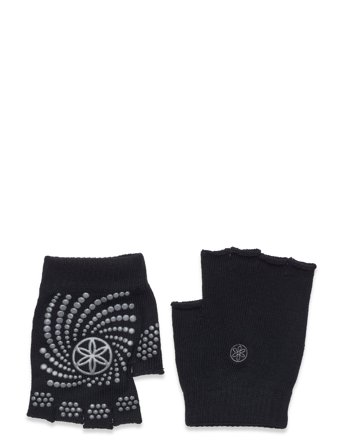 Gaiam Gaiam Grey Grippy Yoga Gloves - Black - ONE SIZE