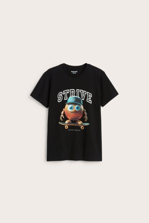 Kappahl | T-shirt z nadrukiem | Czarne