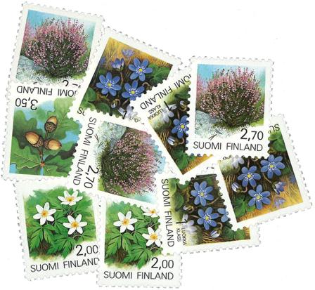Finland - Blomster - 10 forskellige frimærker - Postfrisk