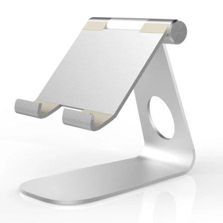 Justerbart tabletstativ, iPad-holder, bordstativ i aluminium til