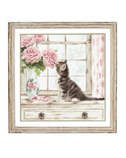 Stickpackung Bild Neugierig