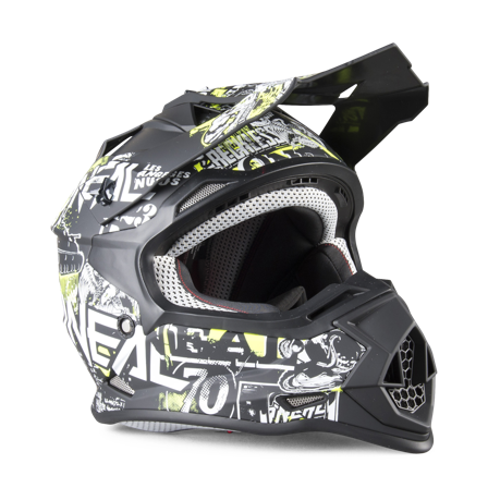 Casco Cross Bambino O'Neal 2-Series Attack Nero-Giallo neon L 53-54cm