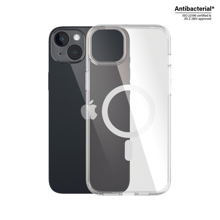 PanzerGlass HardCase Transparent w. White MagSafe iPhone 14 Plus