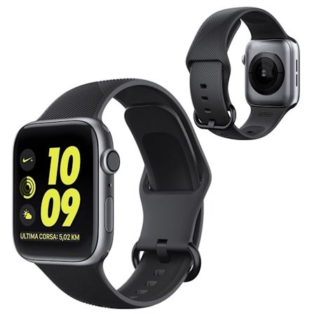 Apple Watch Series 5 40mm silikon twill mönster klockarmband