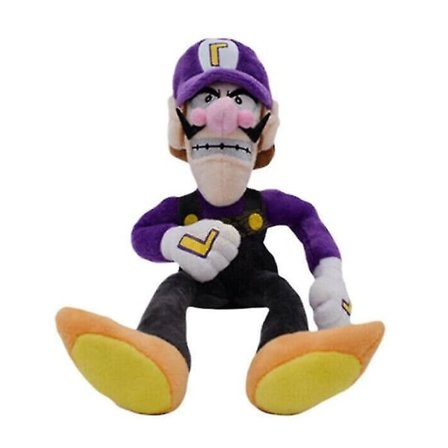 kompatibilitet med Super Mario Bros plyschdocka Mario Luigi mjuka gosedjur Teddy Leksaker Present 25cm-1 lila stor