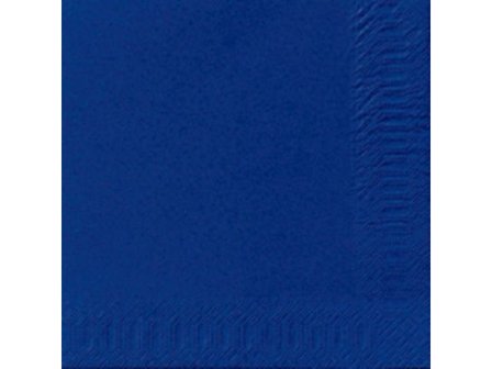 DUNI Servett 3-lagers, enfärgad, ¼-vikt, 33 cm, mörkblå 125/fp - Lyreco - Kök och servering - Servetter och dukar - Servett - 3-lagers