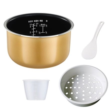 Reptålig Ris Koks Skål Ersättning 3L 4L 5L Matlagnings Tillbehör