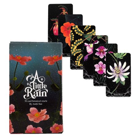 Ett litet regn Botaniskt Oracle Card Tarot Spådomsspel
