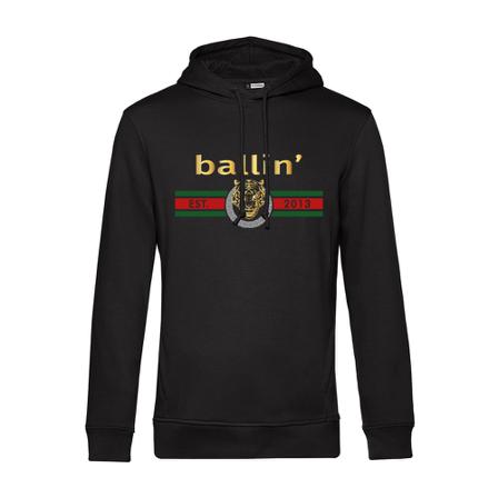 Ballin Est. Tiger Lines Hoodie , Zwart , Heren , Maat: XS