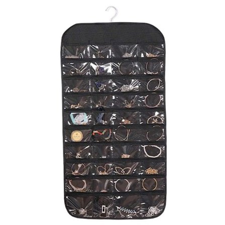 Universal förvaring med 80 fack - Häng på dörr eller i garderob, svart