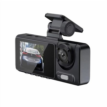 2-tums Dashcam 3-kanals HD 1080P 3-lins parkeringsövervakning med nattseende DVR