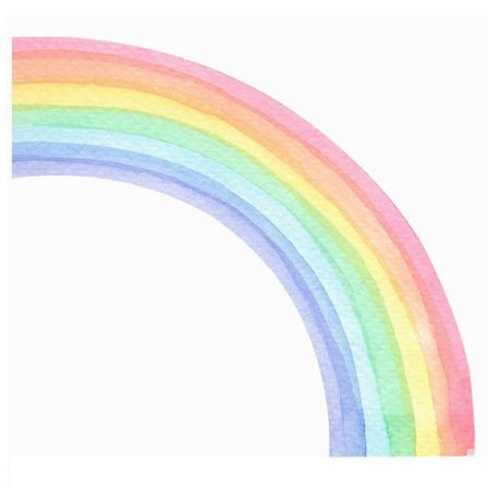 Store Akvarel Regnbue Vægklistermærker til Børneværelse Børnehave Hjem Indretning Farverig Regnbue Vægmaleri Sel