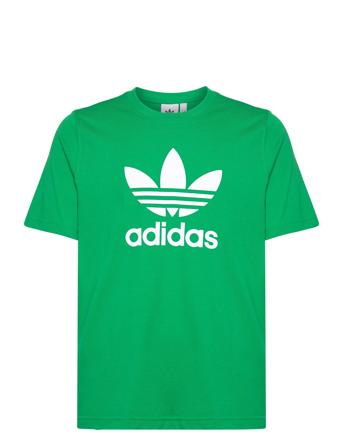 Trefoil T-Shirt T-shirts Short-sleeved Grønn Adidas Originals*Betinget Tilbud