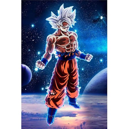 (Dragon Ball 30 cm x 40 cm) Diamantbroderisett for voksne og barn