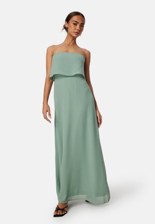 VILA - Milina Strap Maxi Dress - Green Milieu