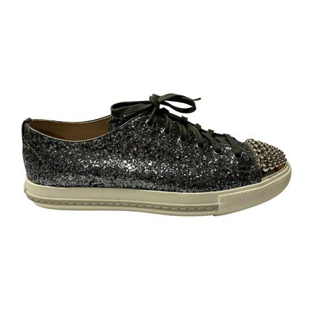 Miu Miu Pre-owned, Shoes Grijs, Dames, Maat:37 EU