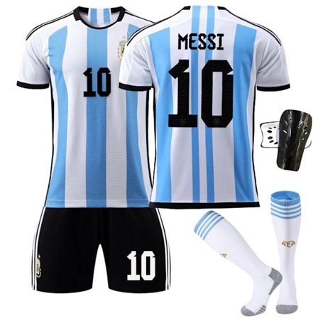 Argentina Messi Premium fodboldtrøje 2022 med 3 stjerner