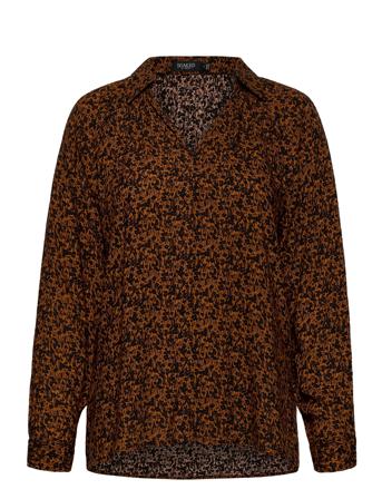 Slketo Blouse Ls Brown Soaked In Luxury