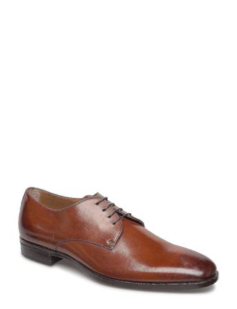 Kensington_Derb_Bu Shoes Business Laced Shoes Brun BOSS