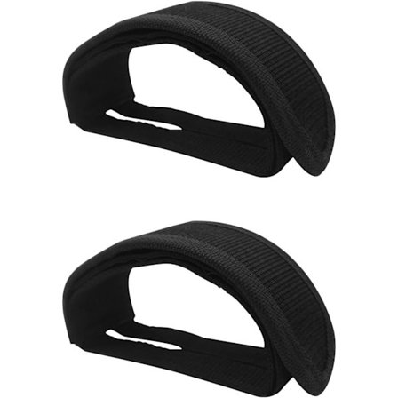 Cykelpedalremme Tåclips Remme Tape, 1 Par Heavy Duty Nylon Fodstøtte Justerbar Tilbehør Kompatibel med BMX, MTB, City Cykel