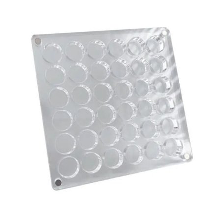 Magnetisk opbevaringsæske Negle smykker dekorationsæske RUND 36GRID