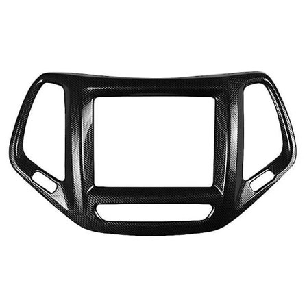 Bilinstrumentbræt Konsol Gps Navigation Dæksel Panel Trim Til 2014-2016 Carbon Fiber