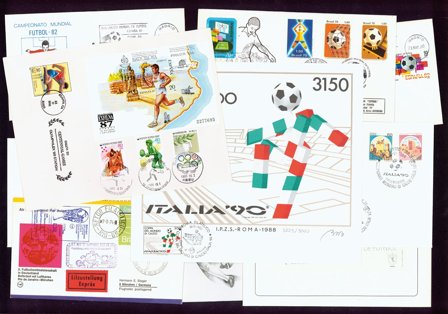 Sjældne fodboldkuverter 10 stk.