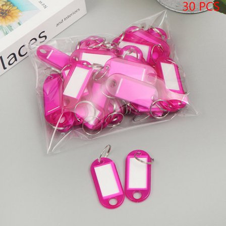 30 STK Nøkkellapper Allsidig miljøvennlig bagasjenøkkel