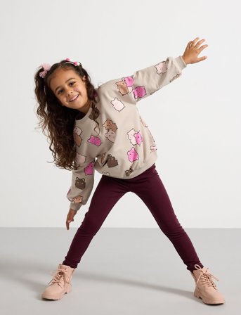 Lindex Leggings Extra Durable - Burgundy - 92