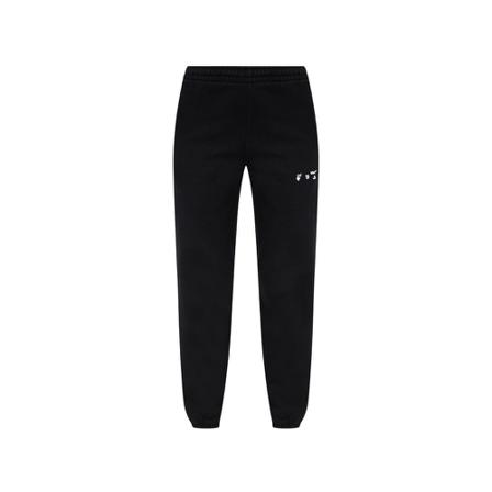 Off White Sweatpants with logo Sort, Dame