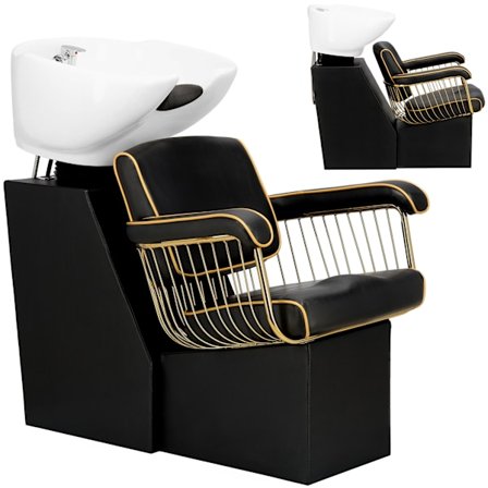 Tvättstuga frisör tvättmaskin barberare till frisörsalong barberare Lorenzo keramisk skål armatur batteri duschmunstycke