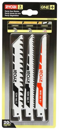 Ryobi RAK3RBWM Tigersågbladssats, Maskintillbehör & förbrukning