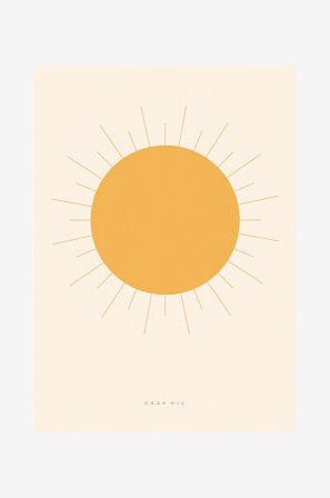 Malerifabrikken - Poster Grap hic 3 - Gul - Posters - Från Homeroom