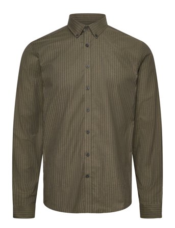 Lindbergh | Striped Superflex Oxford L/S | S