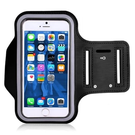 S (125 mmx68 mmx12 mm) - Sportfodral med mobiltelefonhållare, armband för iphone 7 plus XS,