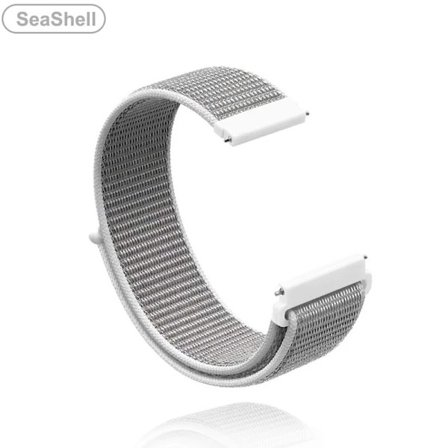 18 mm 20 mm 22 mm metalrem til Garmin Vivoactive 3 4 4s Band Watch Venu 2 2s SQ Forerunner 645 armbånd silikonløkke nylon håndled nylon seashell