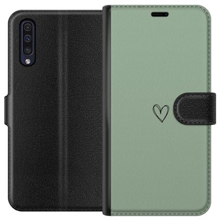 Kompatibelt Lommeboketui til Samsung Galaxy A50 Hjerte