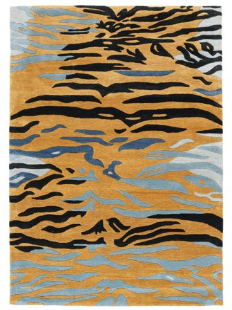 Dyr Love Tiger Teppe - Oransje/Grå 200X300 Ull