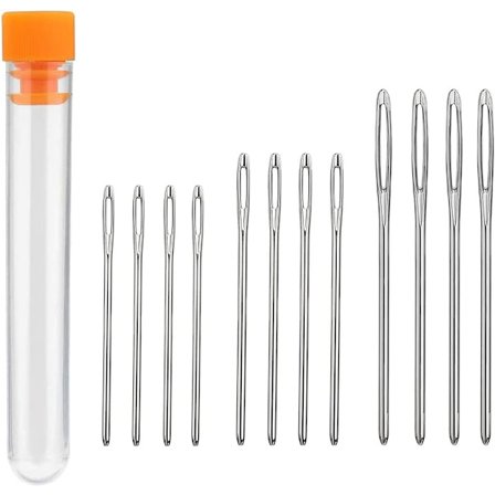 Neula, ompeluneulasetti 12 tylppä neula, kirjonta neula, iso