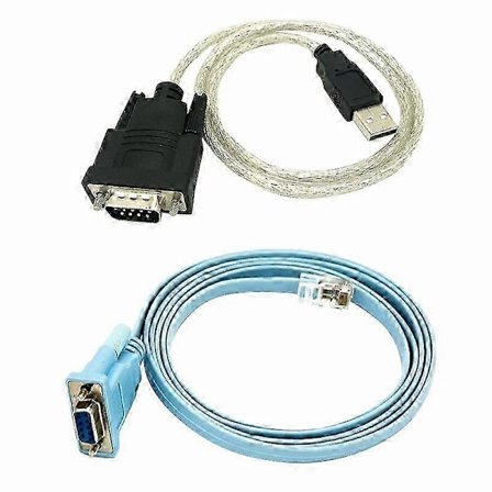 RJ45-verkkokaapeli Sarjakaapeli Rj45 - DB9 ja RS232 - USB (2 in 1) CAT5 Ethernet -sovitin LAN-liitin